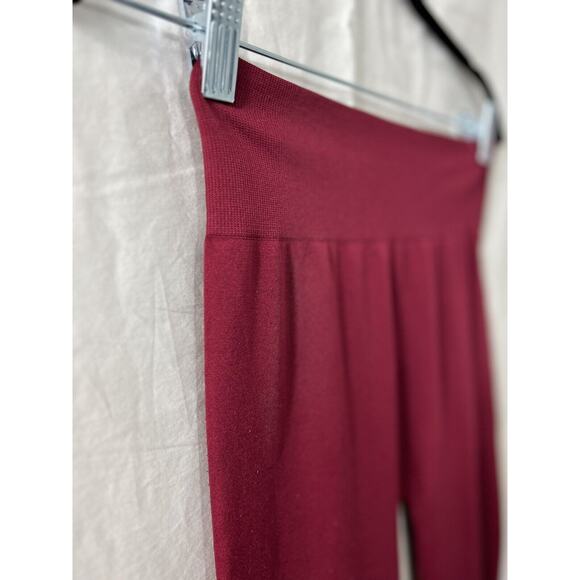 Kathy High Waisted Womens‎ Red Leggings Womens Size Small - Picture 2 of 8